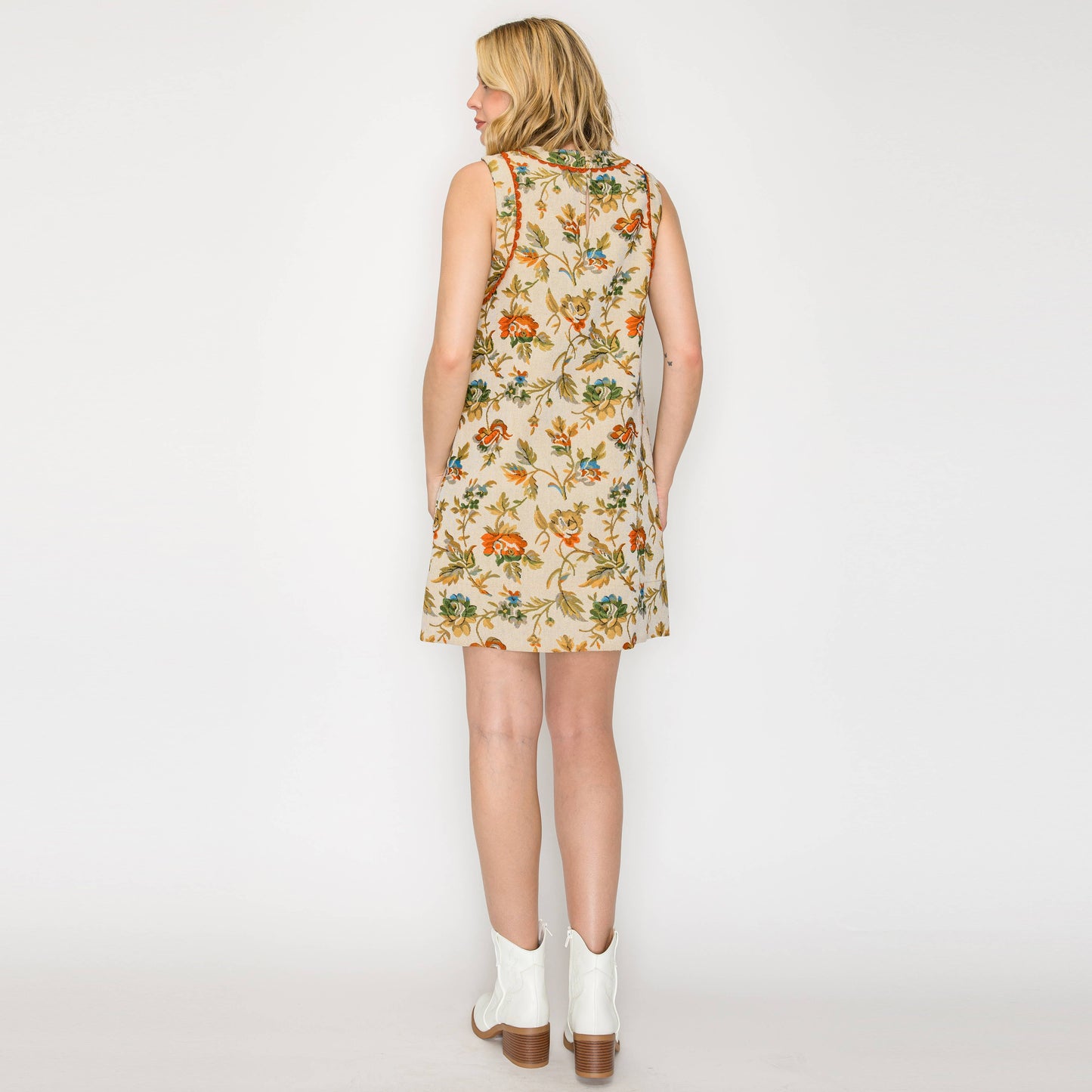 Autumn Tapestry Shift Dress