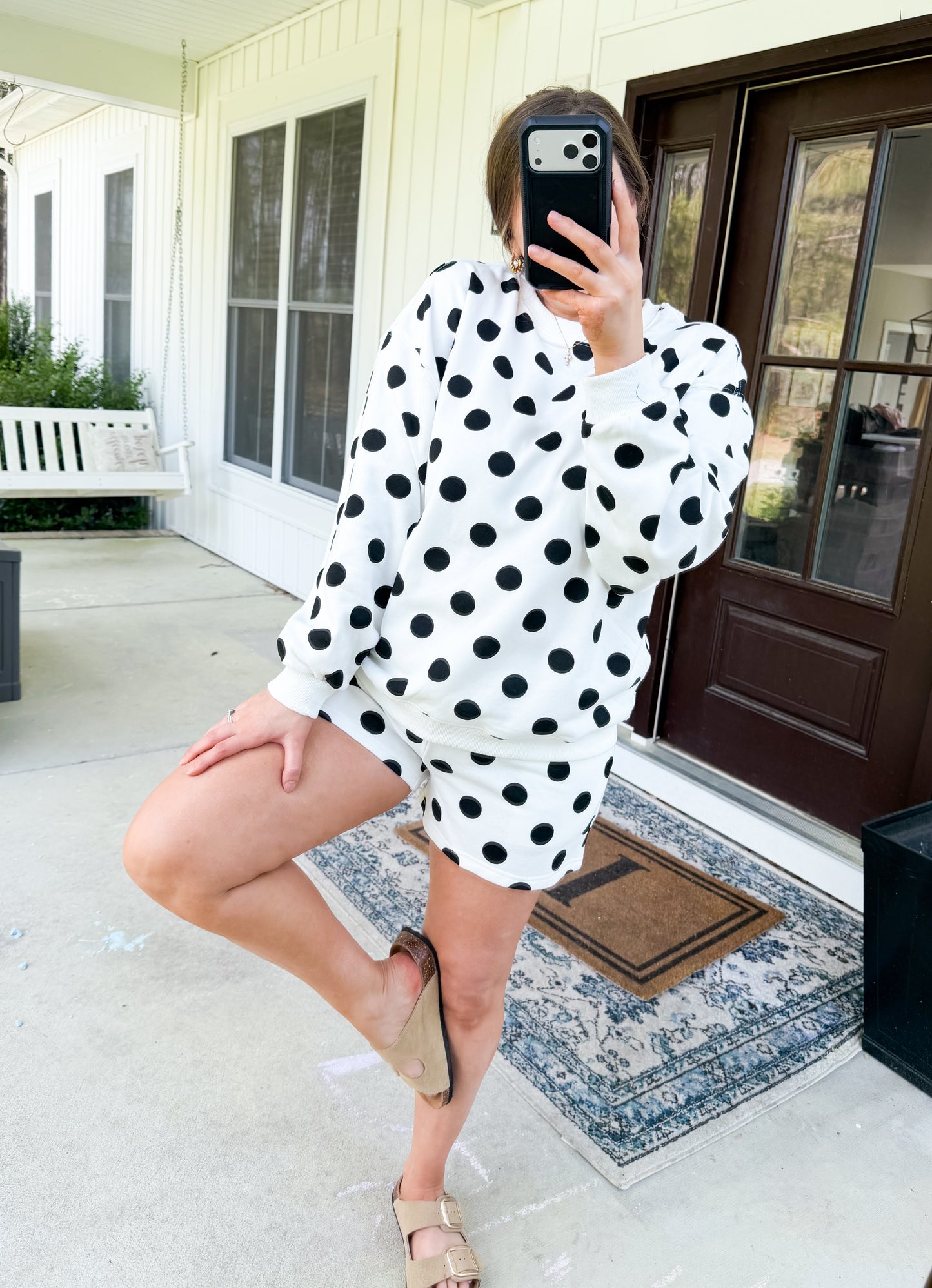 Polka Dot Sweater Set