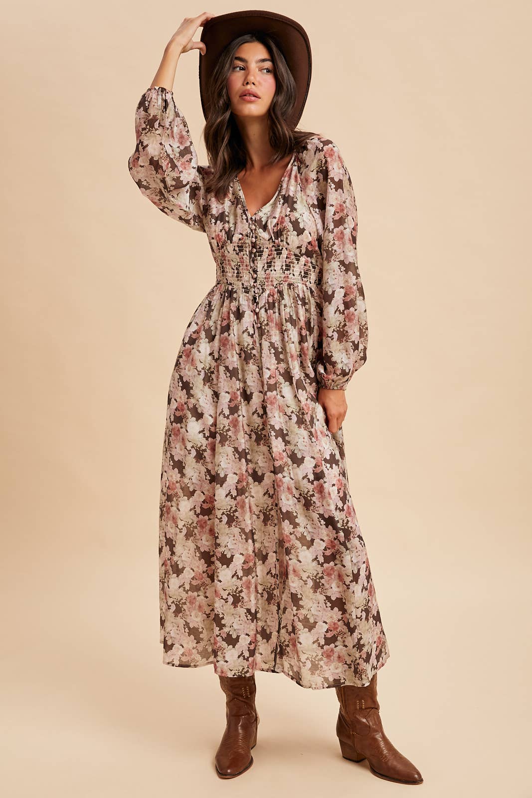 Marigold Bloom Maxi Dress