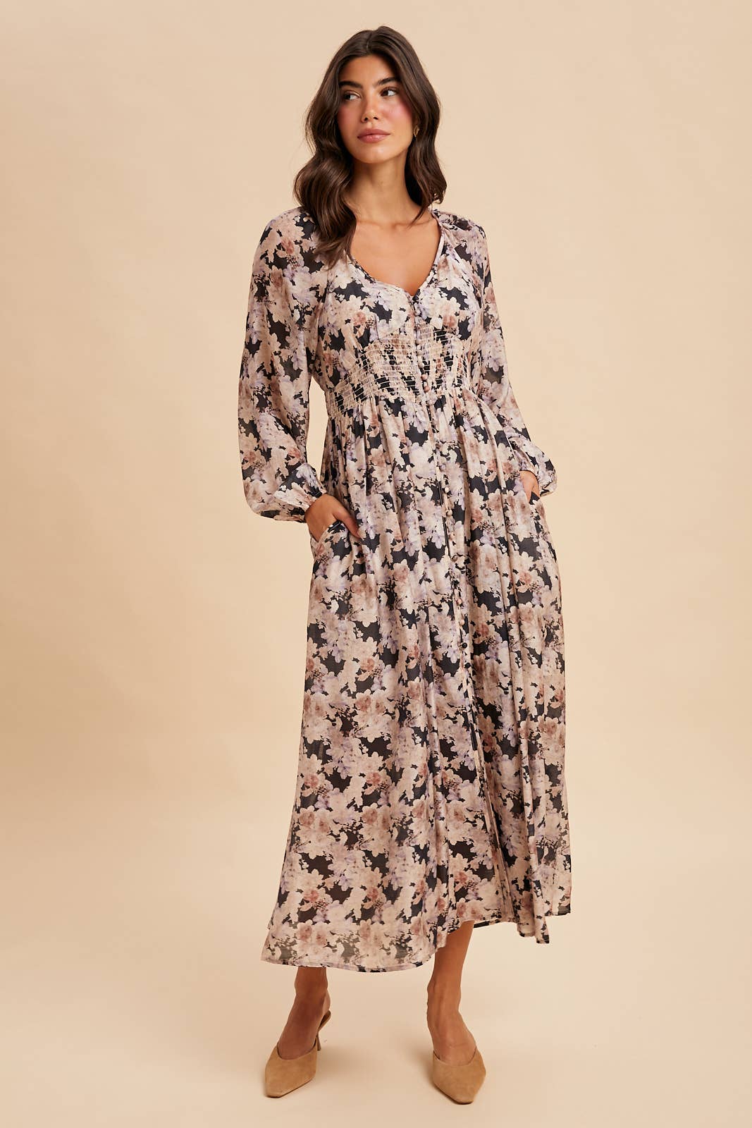 Marigold Bloom Maxi Dress