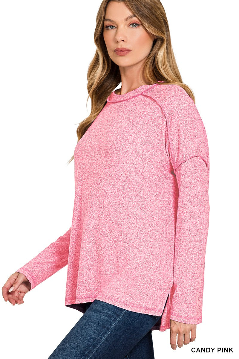 Door Buster! Exposed Seam Hi-Low Tee