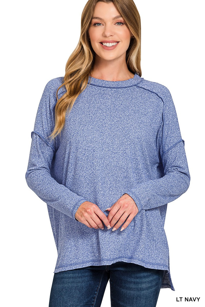 Door Buster! Exposed Seam Hi-Low Tee