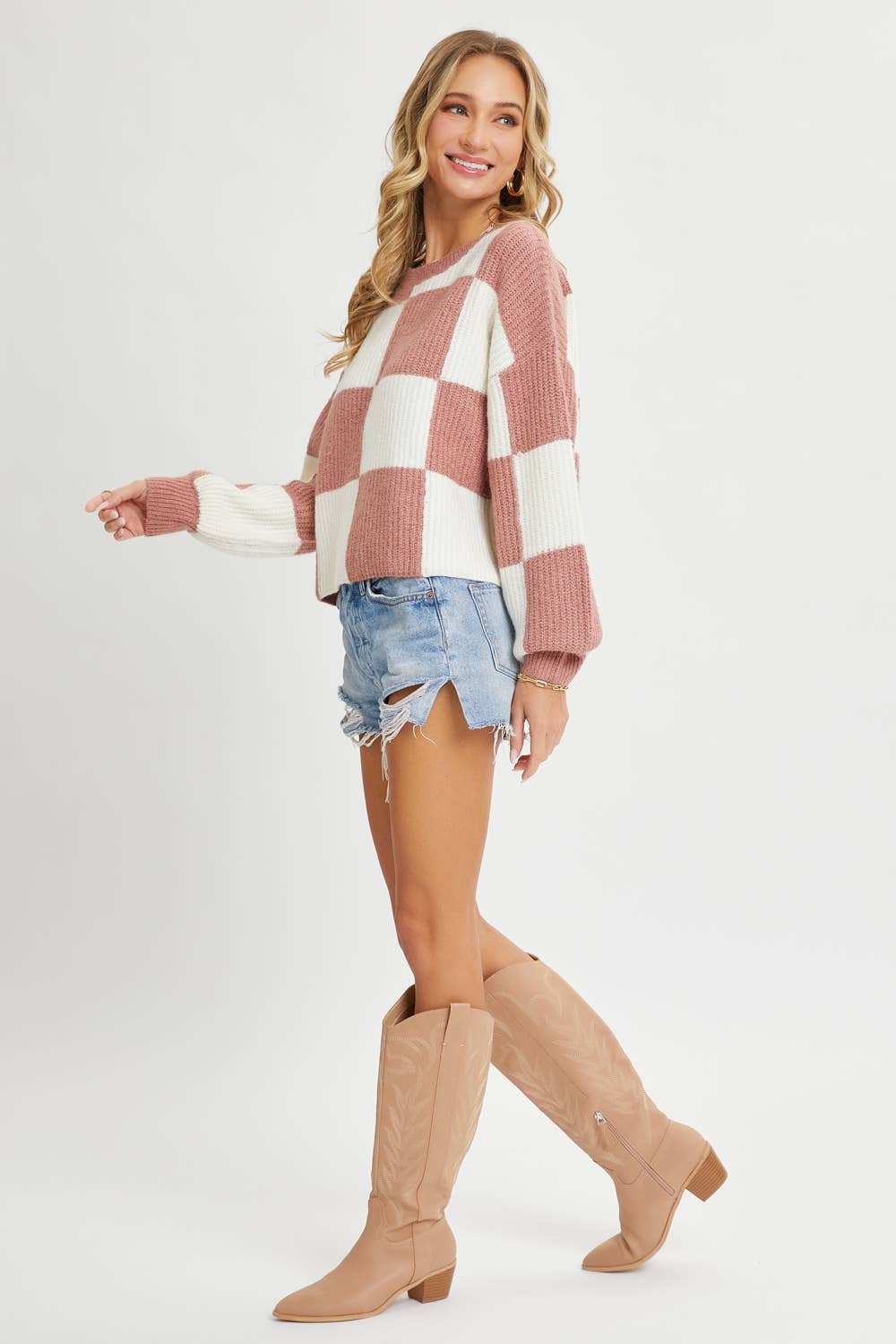 Harper Checkprint Sweater