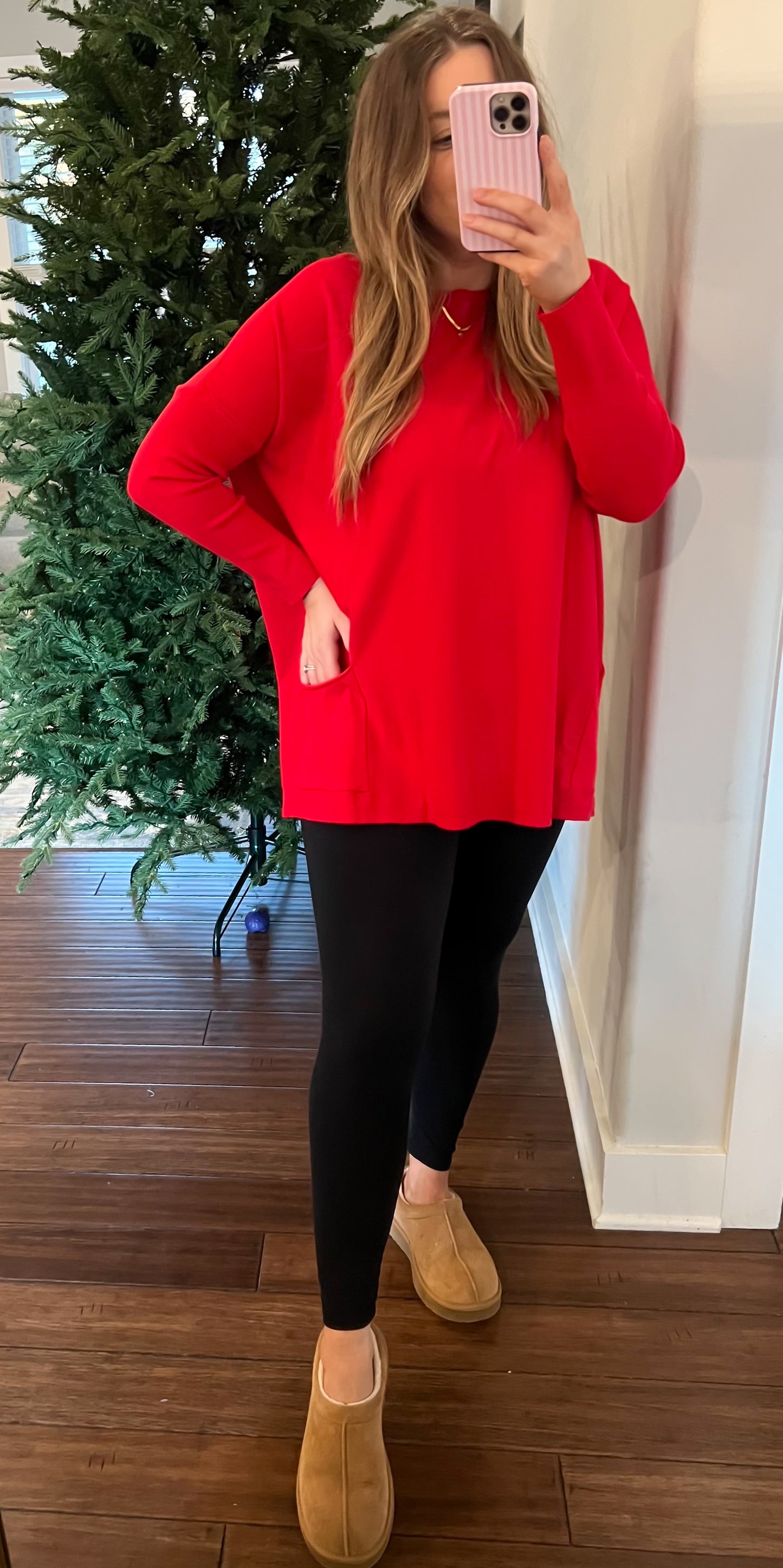 Home for the Holidays Pocket Top