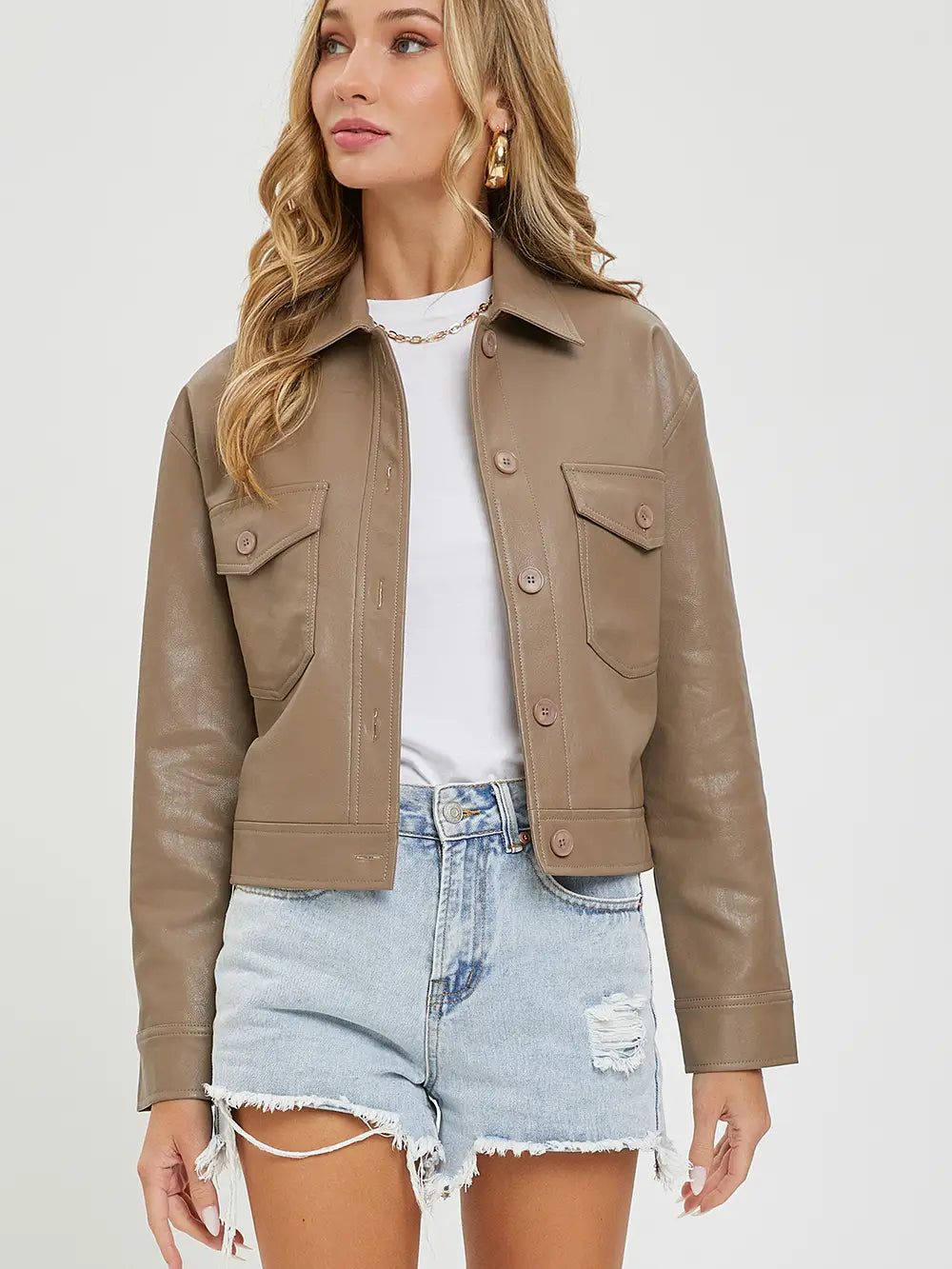 Hartley Faux Leather Jacket