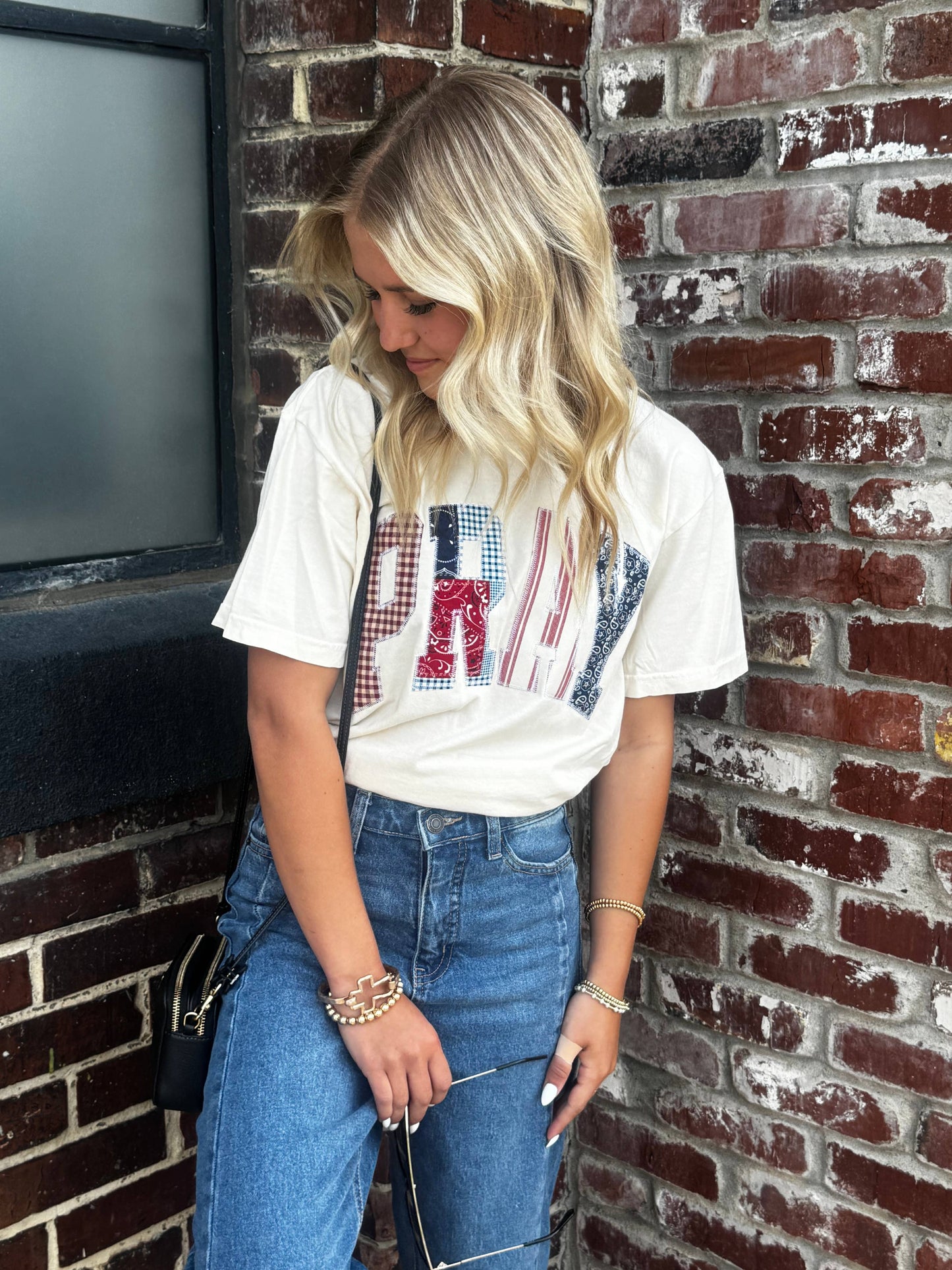 Patriotic Pray Short Sleeve