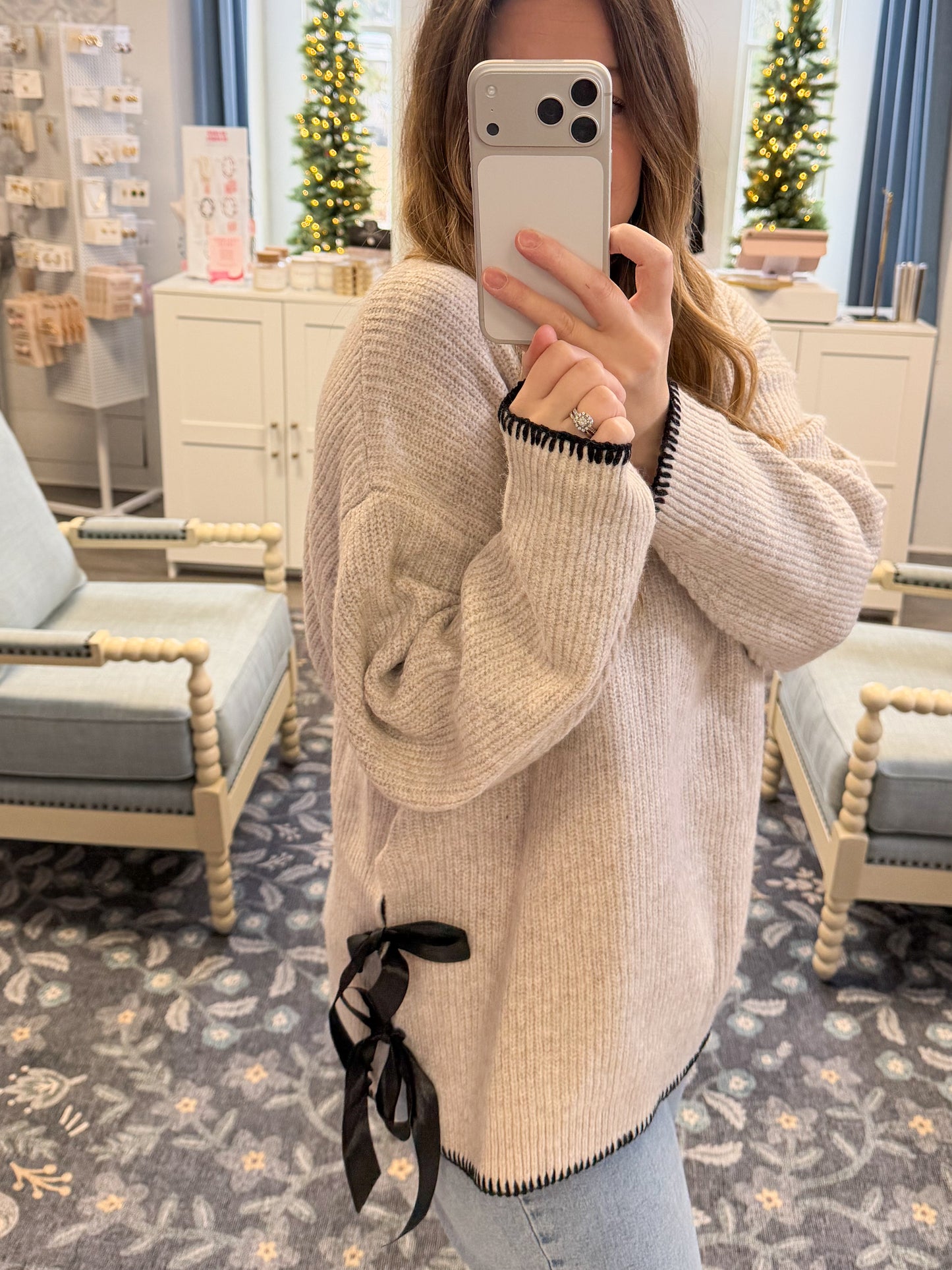 Maeve Ribbon Sweater