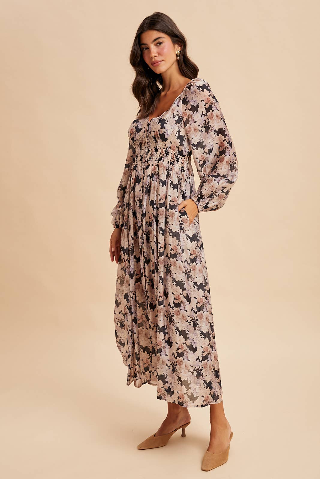 Marigold Bloom Maxi Dress