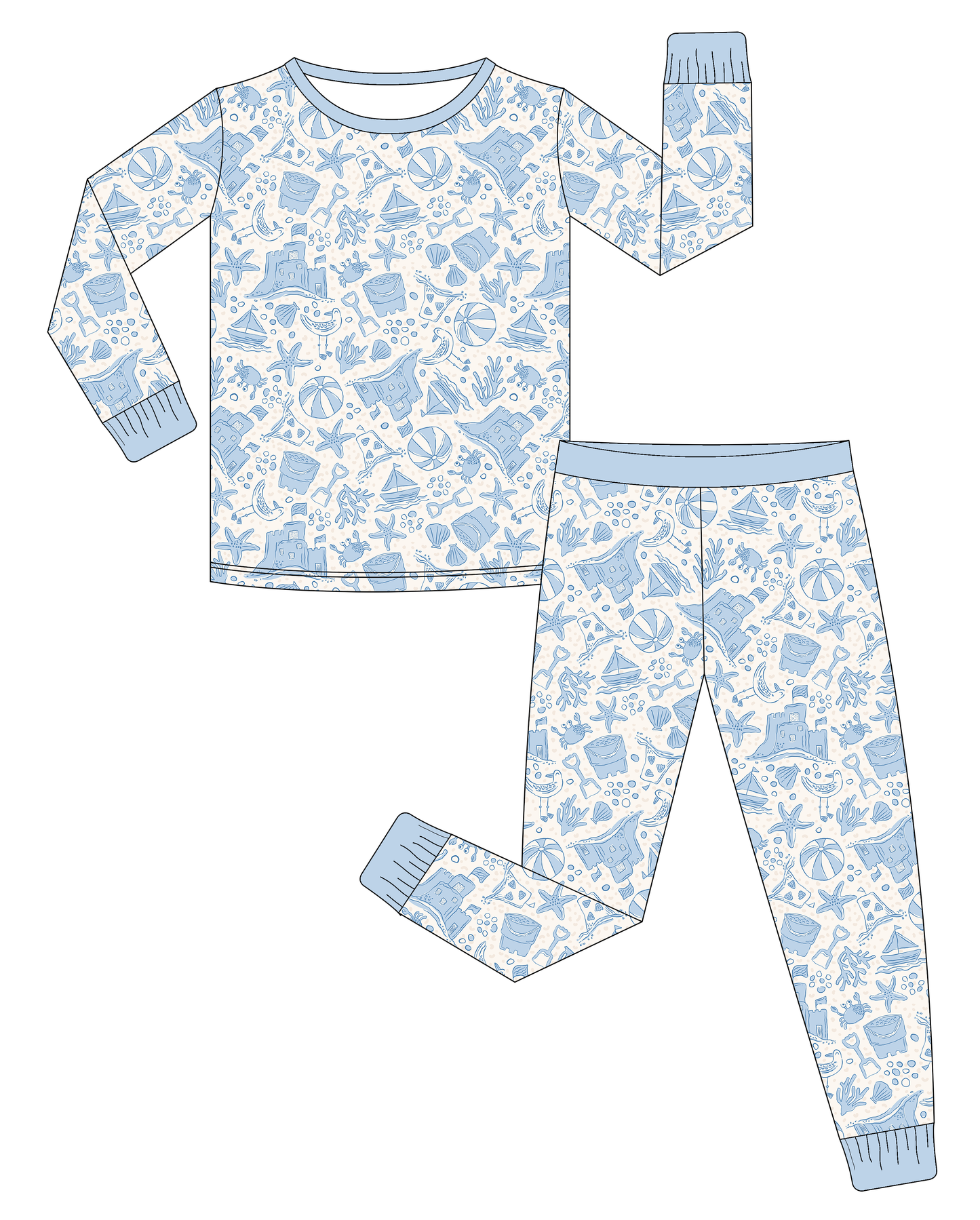 Bamboo Kids' LS Set - Summer Collection