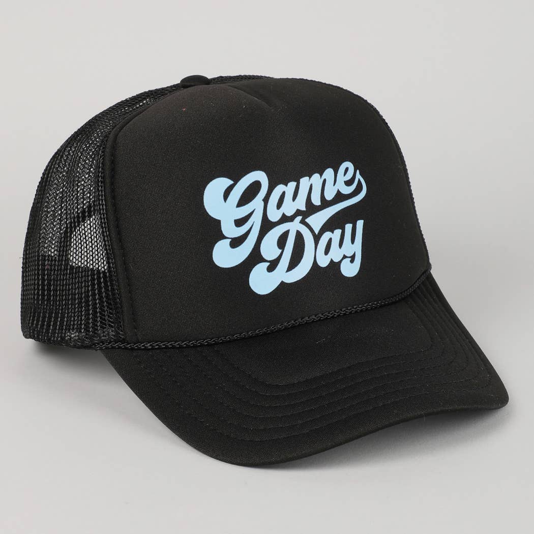 Game Day Lettering Logo Print Foam Trucker Hat