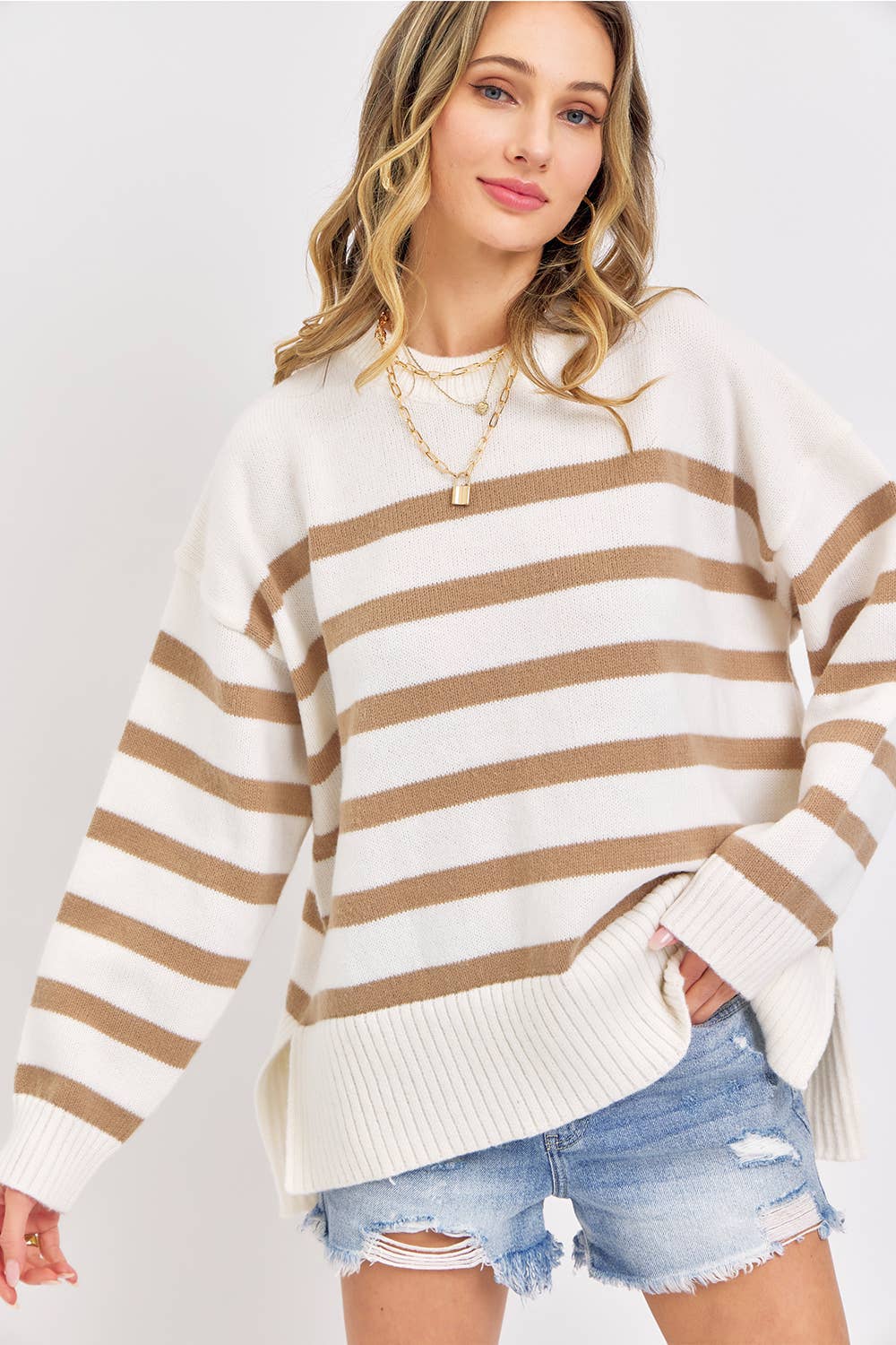 Millie Oversized Striped Sweater