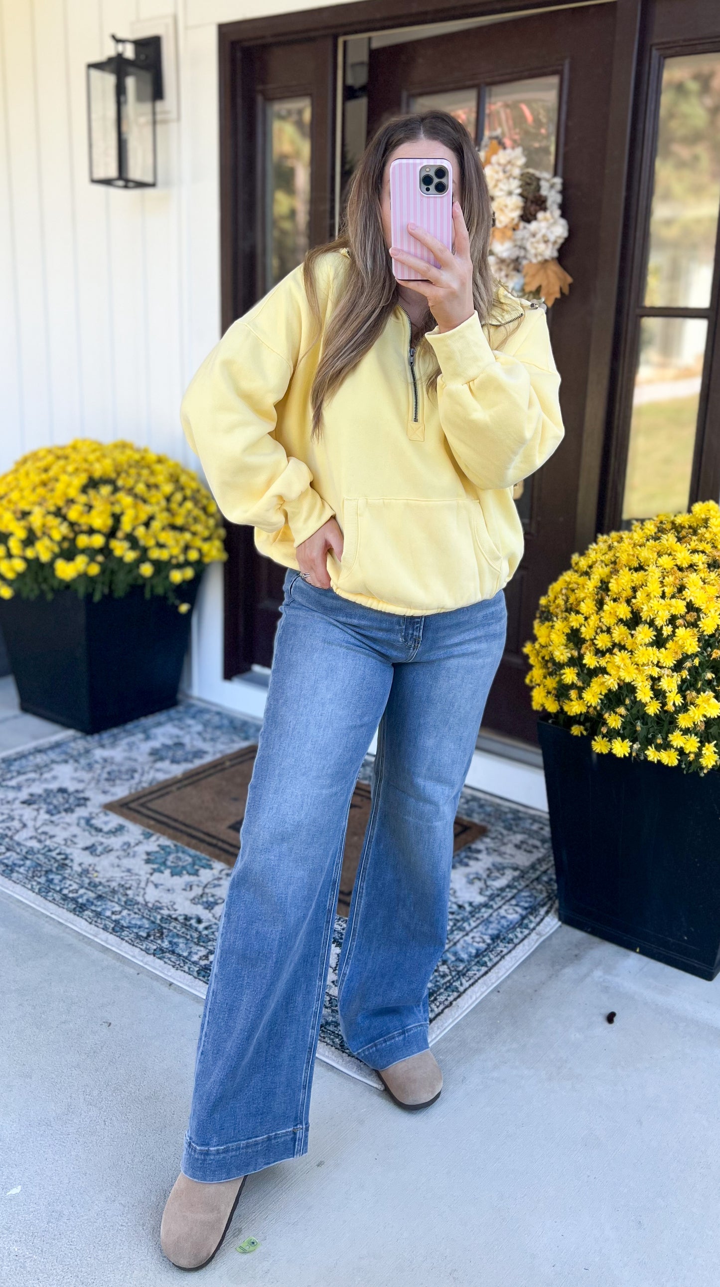 High Rise Straight Jeans