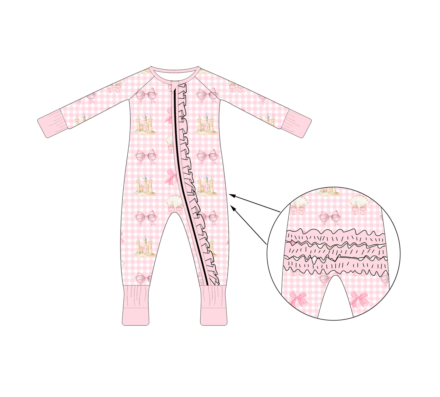 Bamboo Ruffle Zippy - Summer Collection