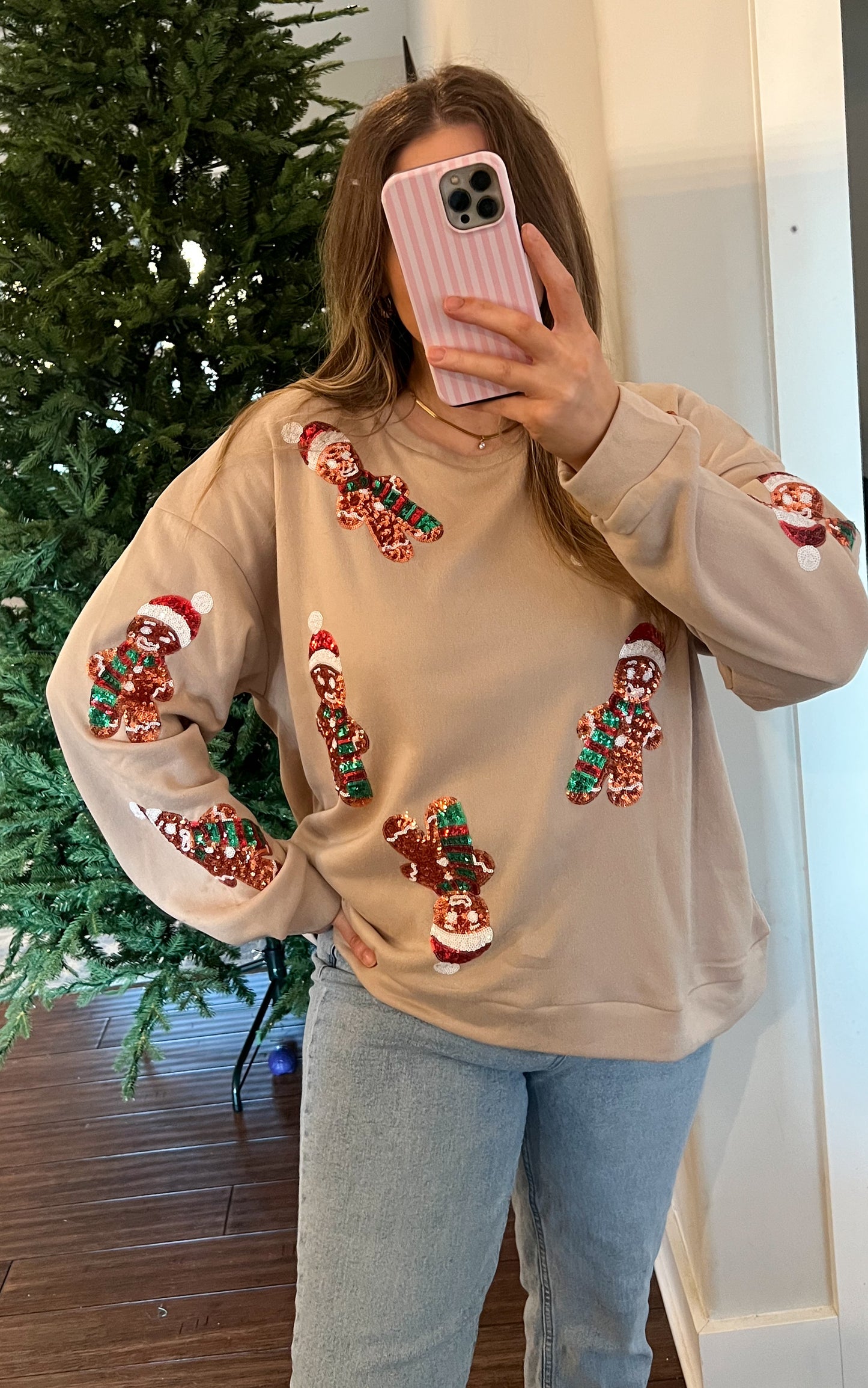 Gingerbread Lane Sequin Top