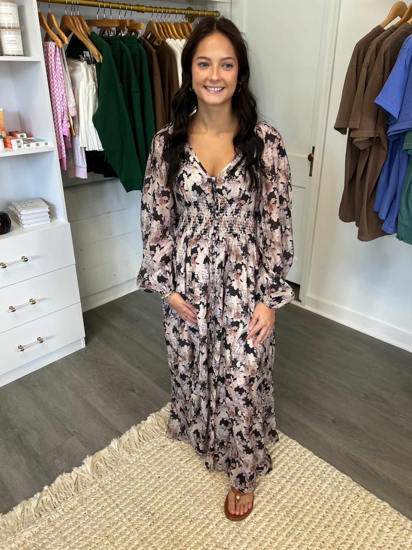 Marigold Bloom Maxi Dress