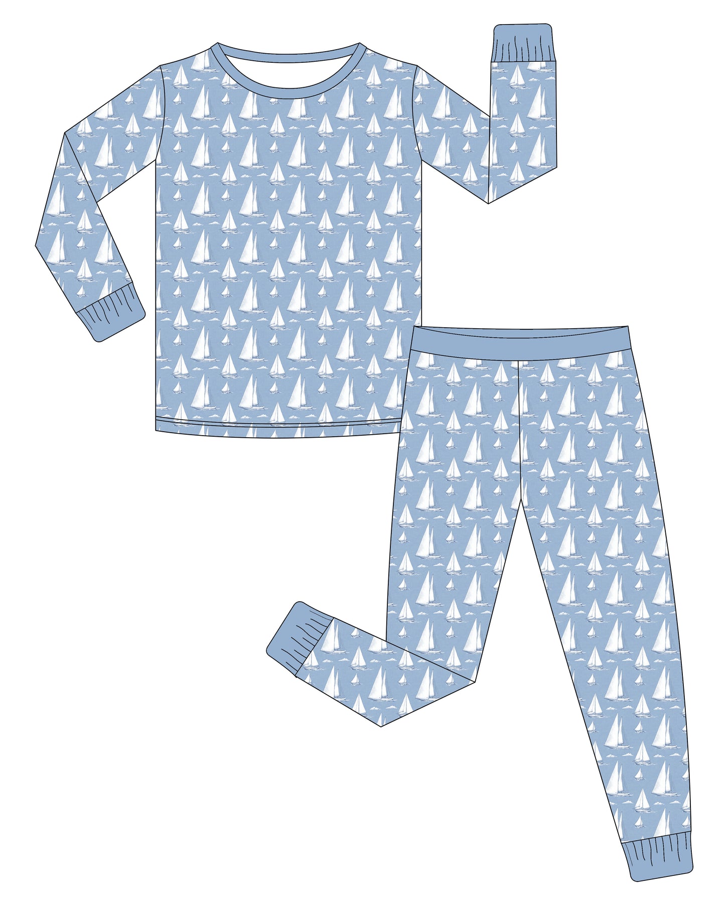 Bamboo Kids' LS Set - Summer Collection