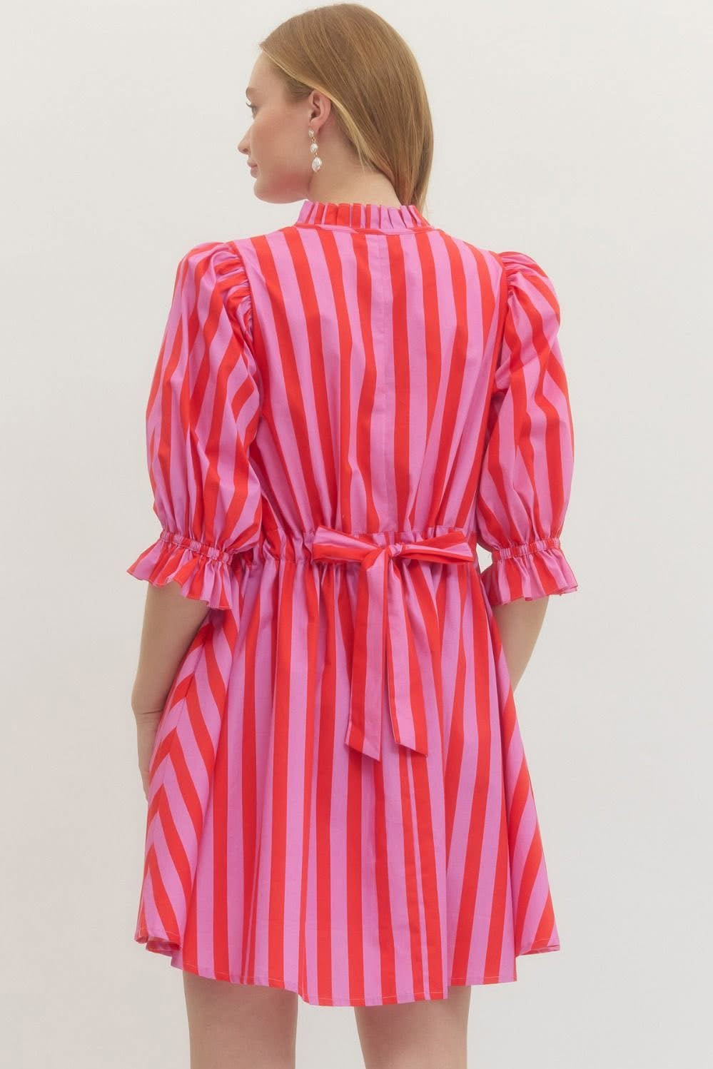 Power Stripe Mini Dress