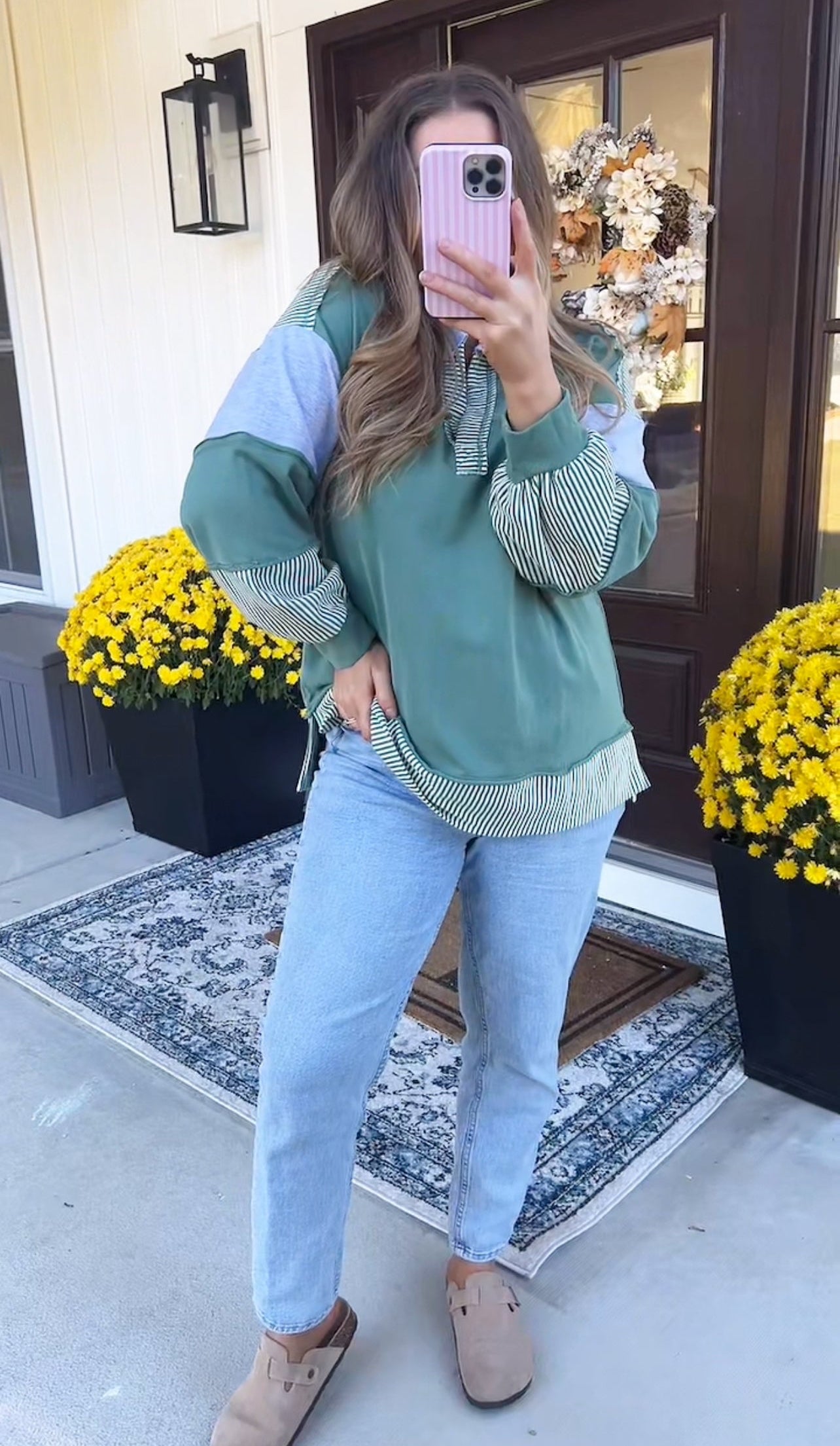 The Camden Pullover in Sage