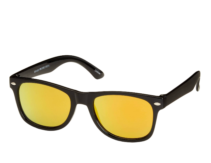 Classic Black Frame Color Lens Kids Sunglasses