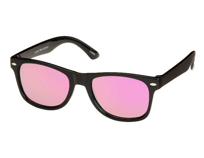 Classic Black Frame Color Lens Kids Sunglasses