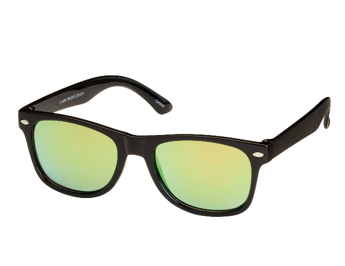 Classic Black Frame Color Lens Kids Sunglasses