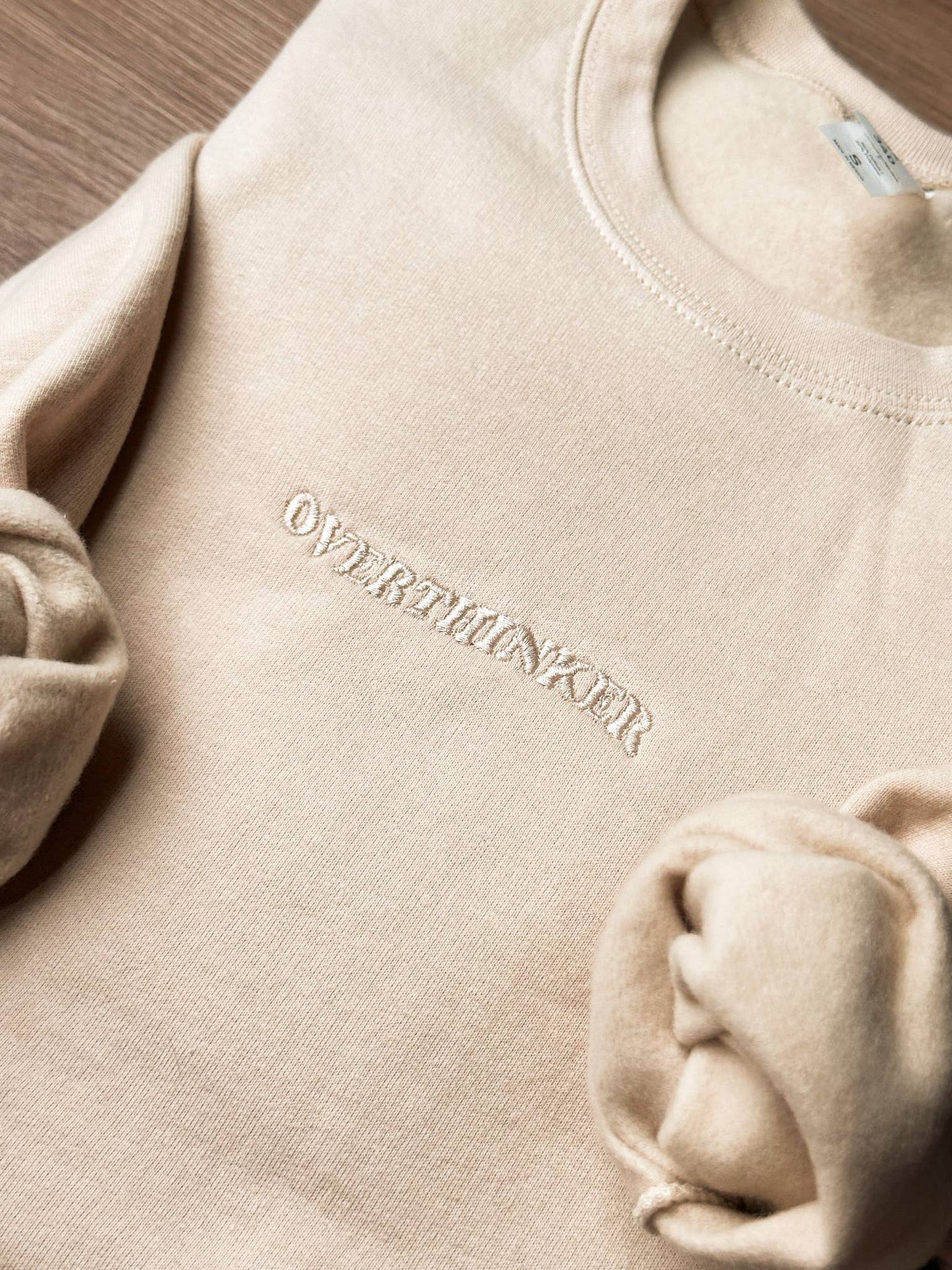 Overthinker Embroidery Sweatshirt