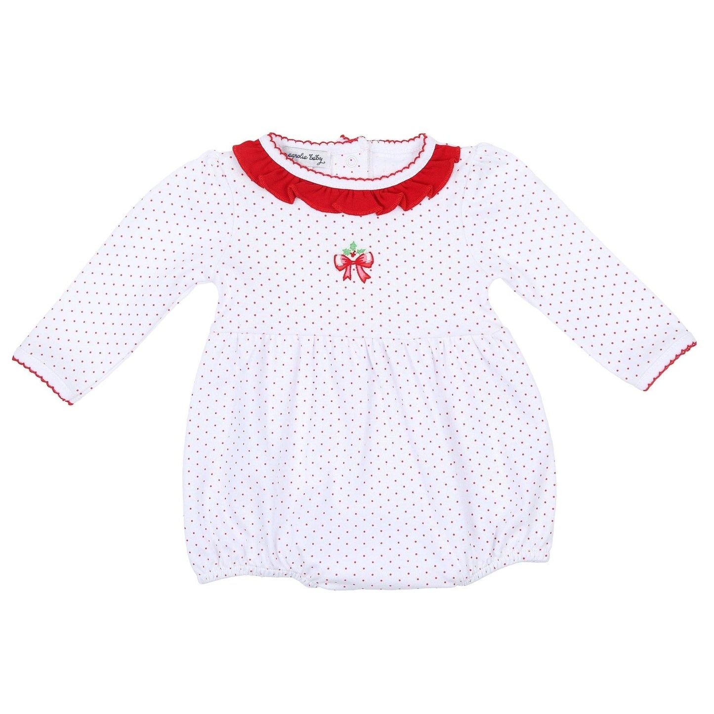 Chloe's Classics Embroidered Long Sleeve Bubble