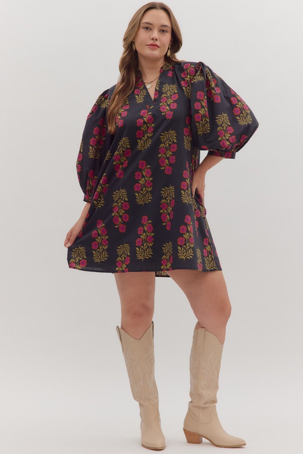 Falling for Blooms Mini Dress