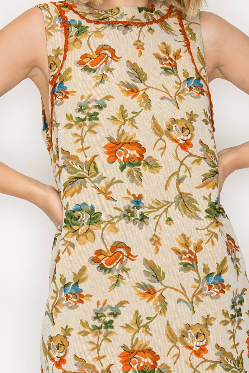 Autumn Tapestry Shift Dress