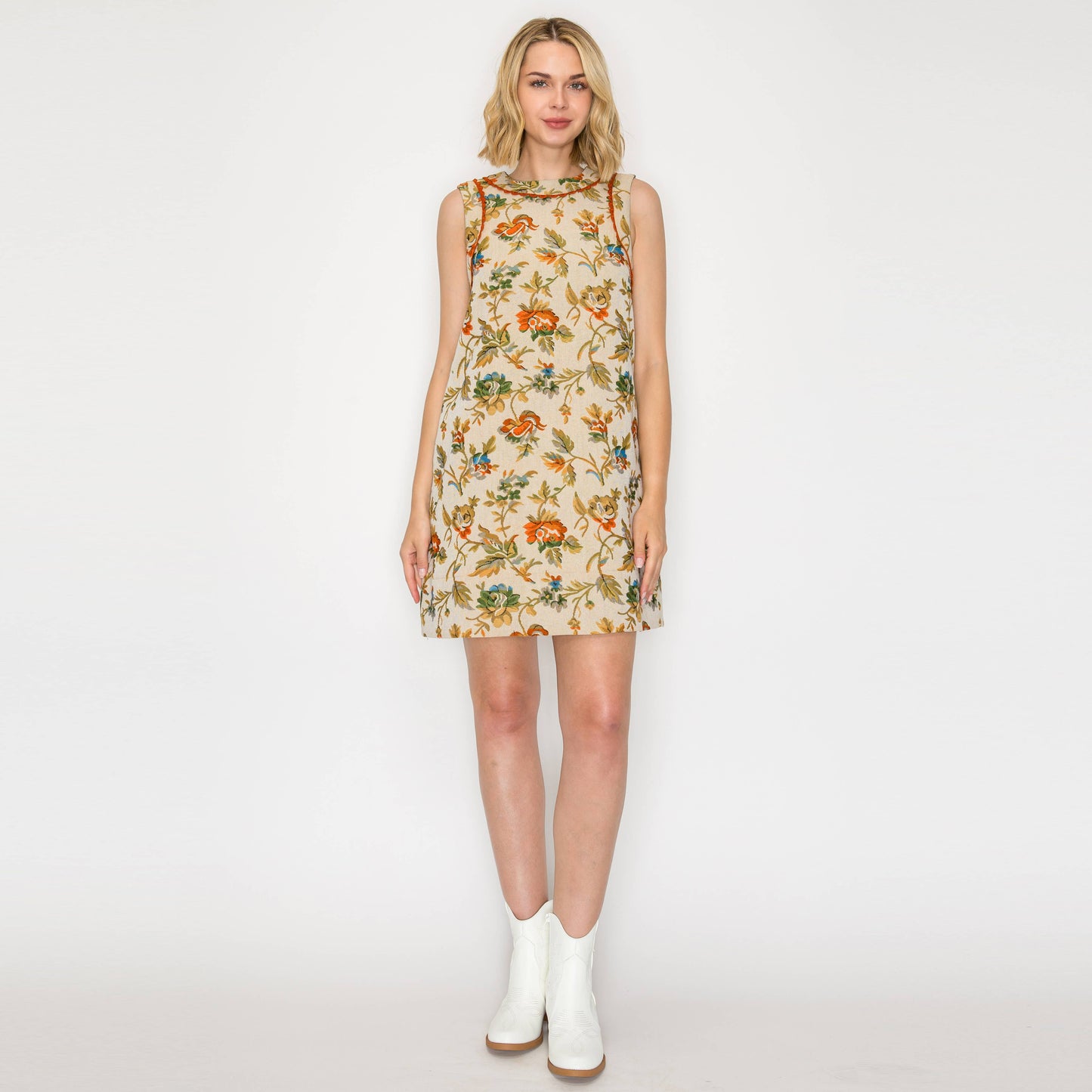 Autumn Tapestry Shift Dress