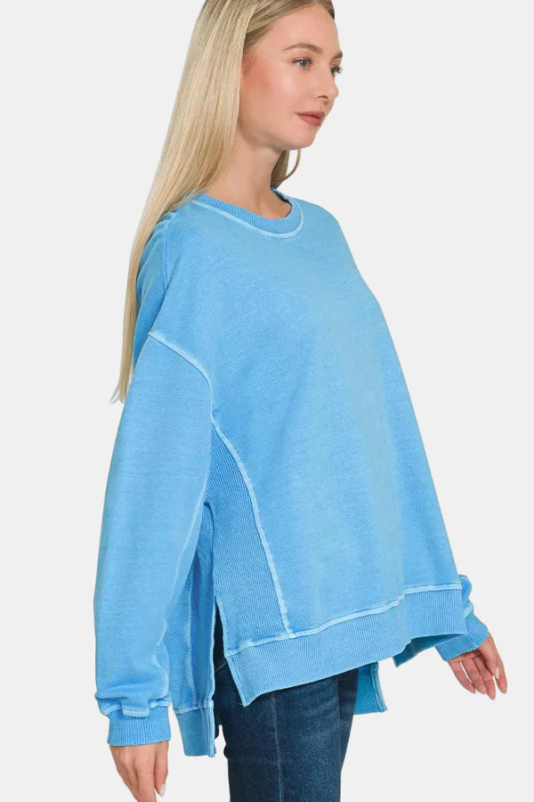 French Terry Pigmented Pullover