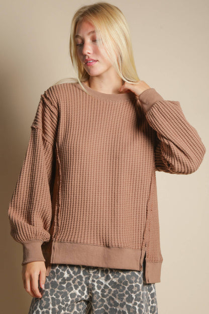 The Willow Waffle Knit Pullover