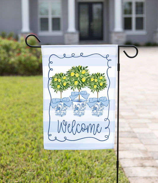 Garden Flag - Lemon Topiary