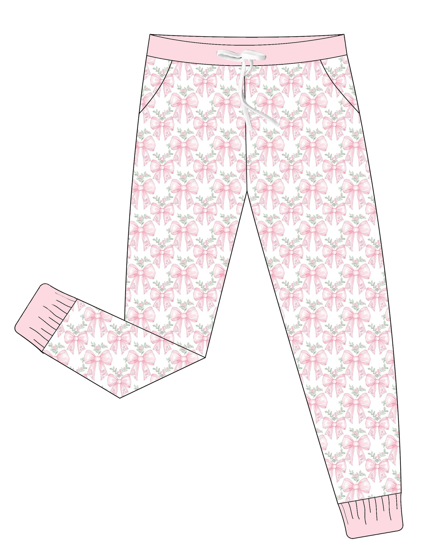 Bamboo Adult Joggers - Christmas