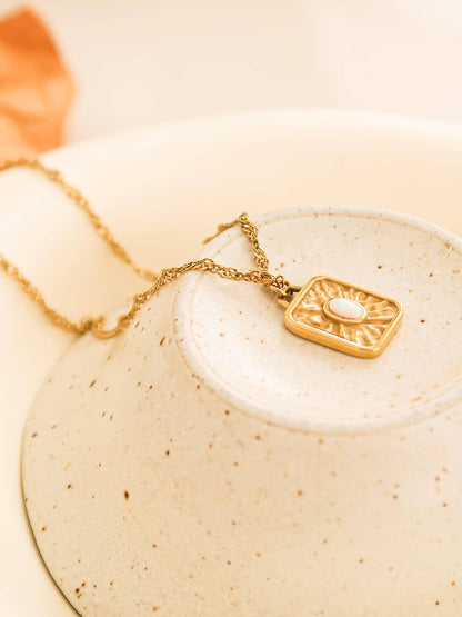 Elaine Stone Sun Necklace