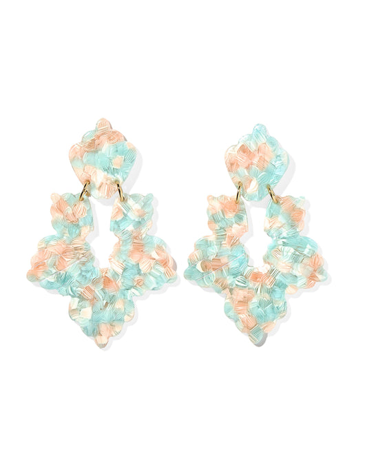 LINNY CO Michelle - Mint Shell - Earrings