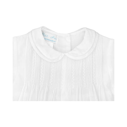 Romper with Pintucks - White