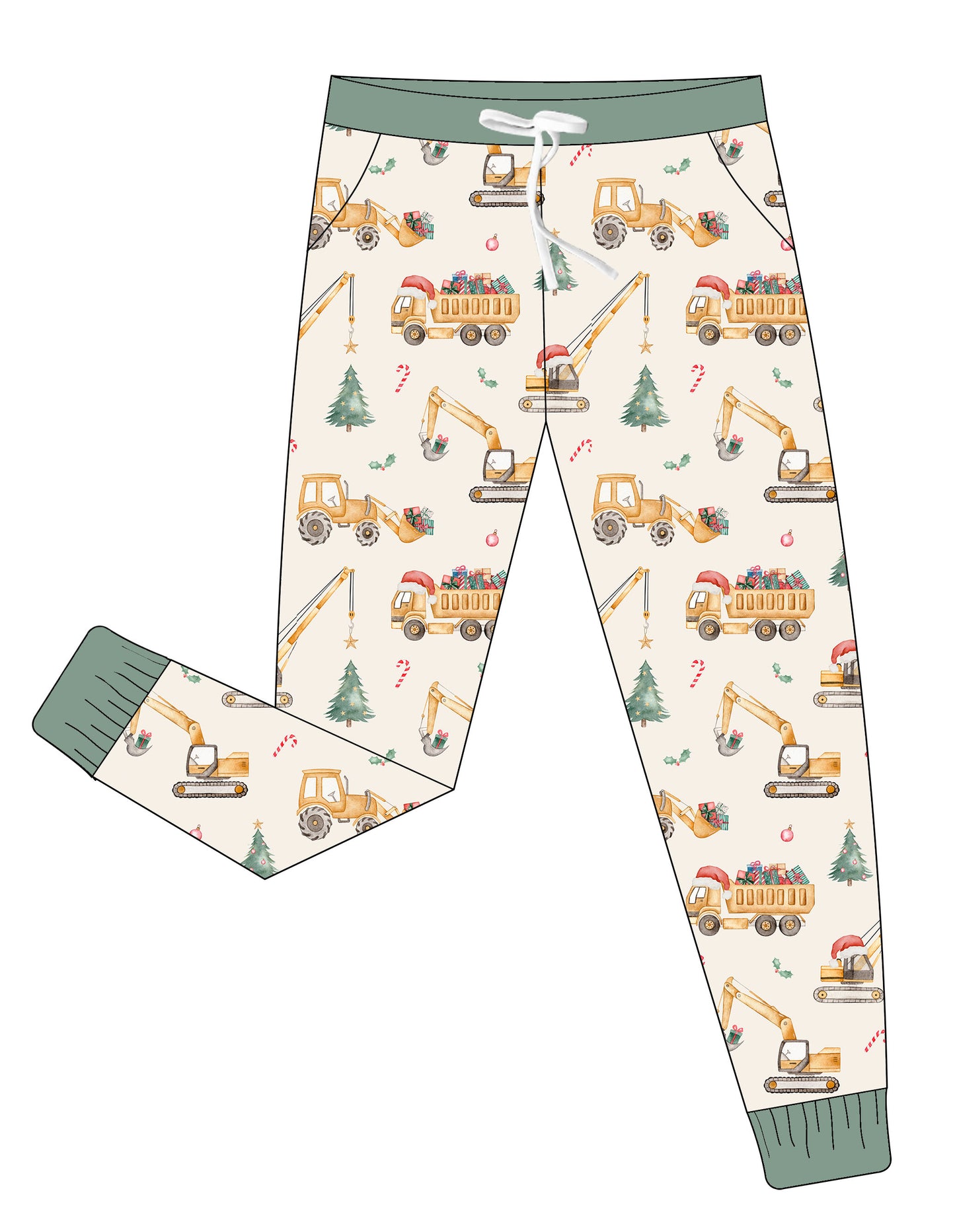 Bamboo Adult Joggers - Christmas