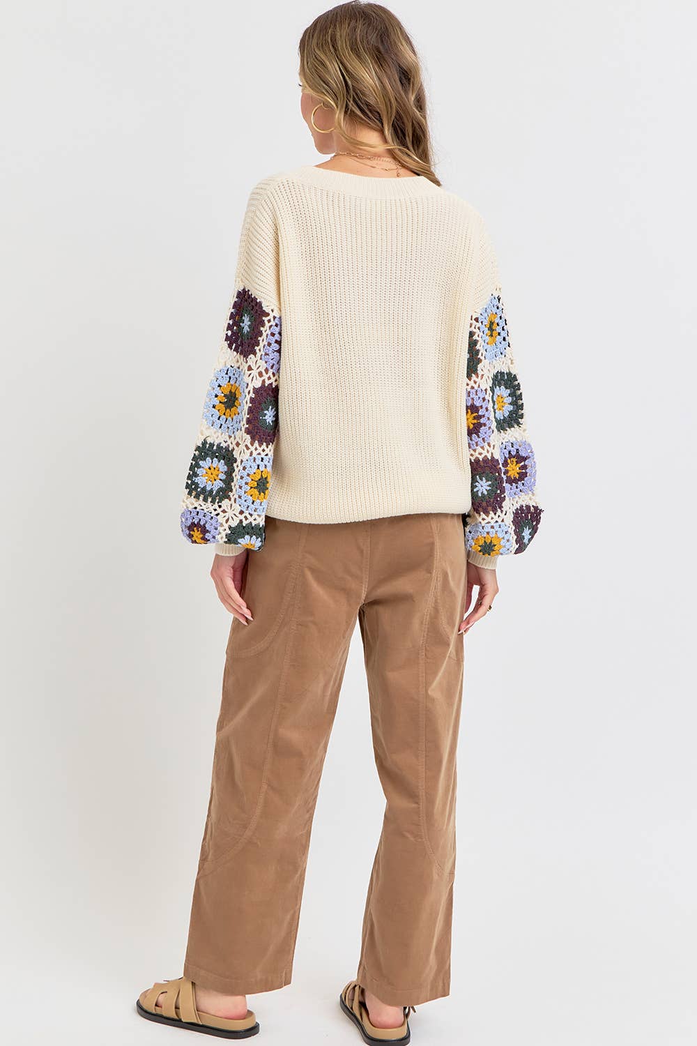 Wildflower Blooms Crochet Sweater