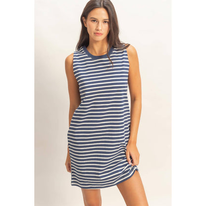 Runaround Stripe Mini Dress
