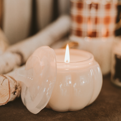 Hello Fall Soy Candle - 20oz Pumpkin Jar
