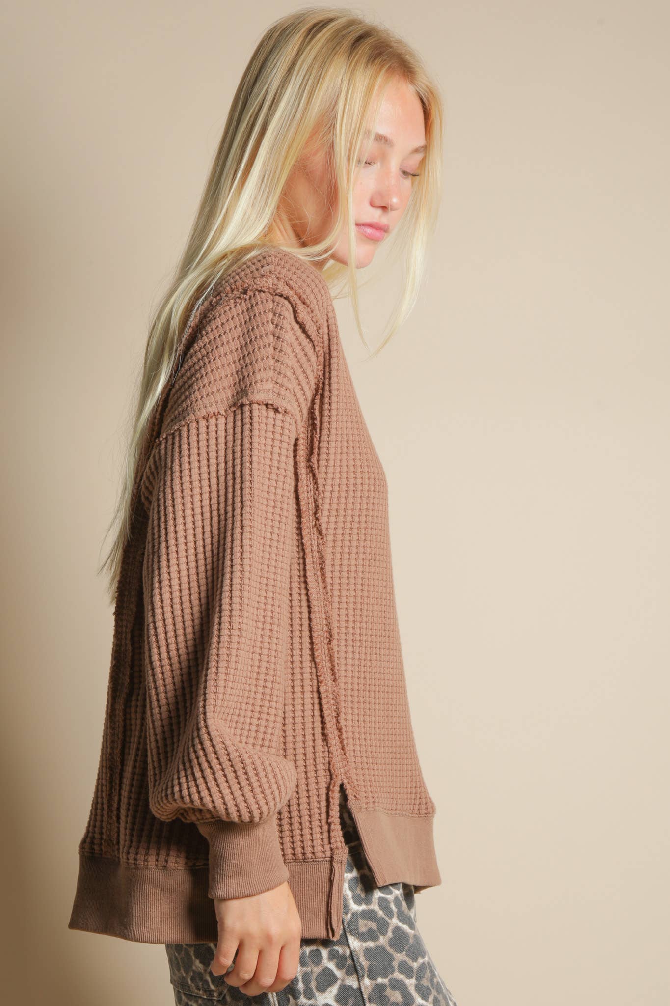 The Willow Waffle Knit Pullover