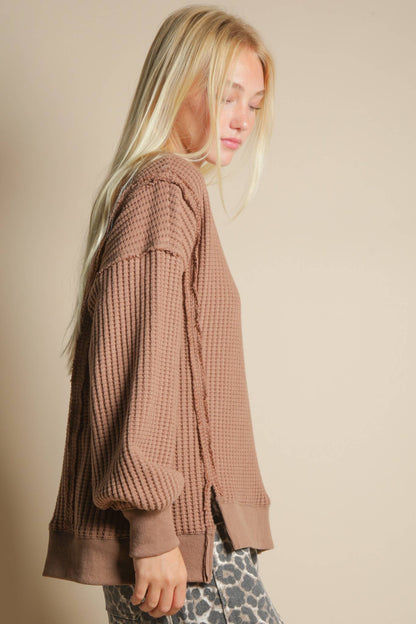 The Willow Waffle Knit Pullover