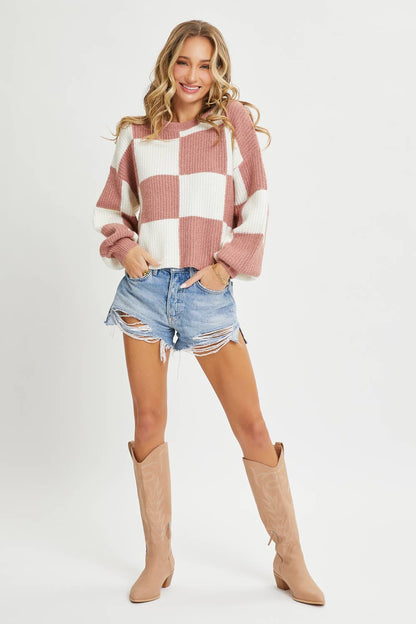 Harper Checkprint Sweater