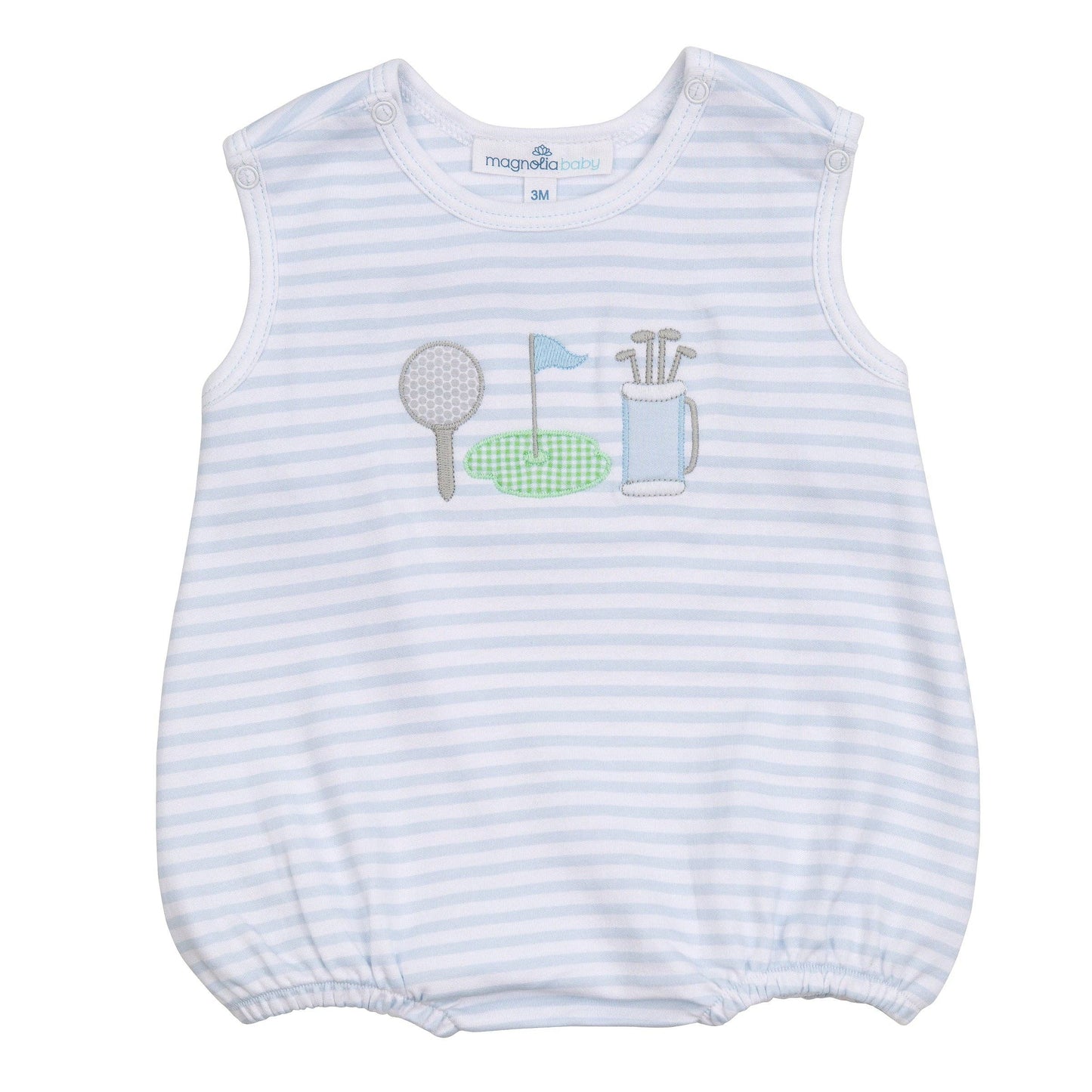 Putting Green Applique Bubble - Light Blue