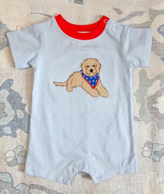 Golden Doodle Boy's Romper