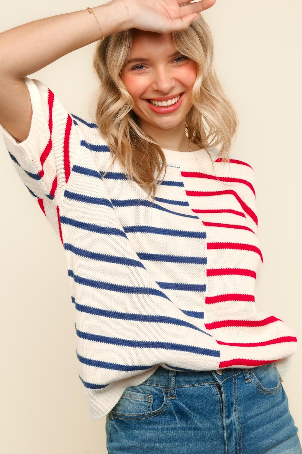 Stars & Stripes Sweater Top