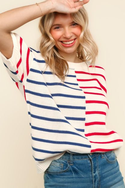 Stars & Stripes Sweater Top