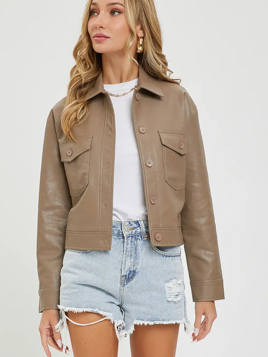 Hartley Faux Leather Jacket