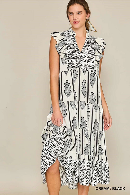 Courtyard Social Midi Dress